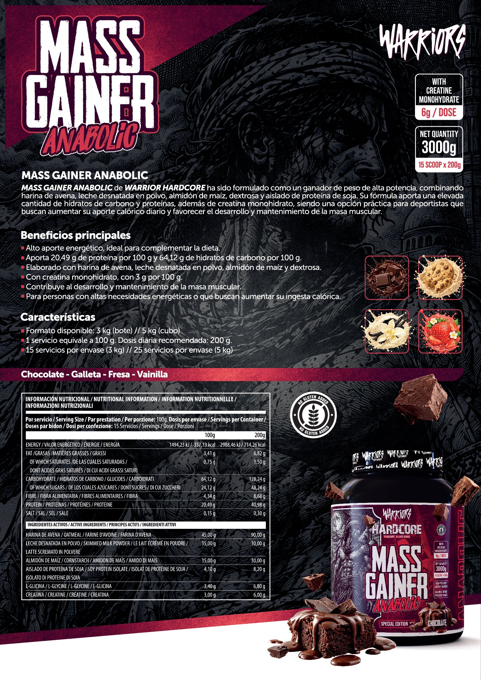 Mass Gainer Anabolic Hardcore mass gainer anabolic 00001